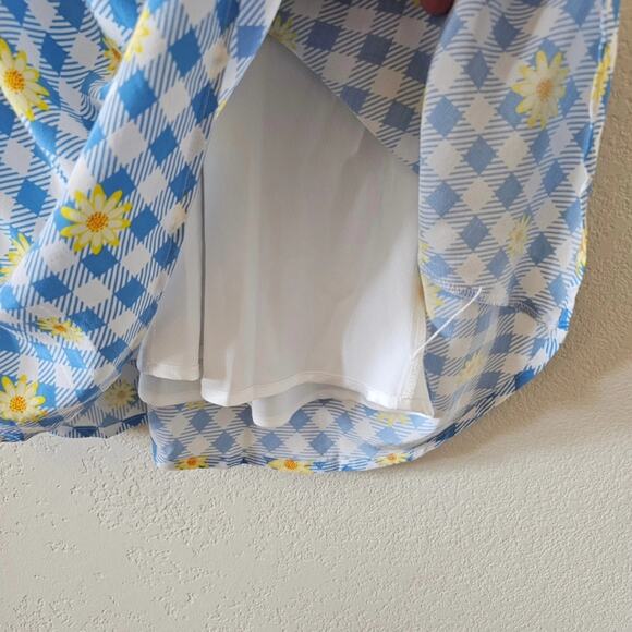 Staud Gingham Daisy Mini Dress - Picture 5 of 8